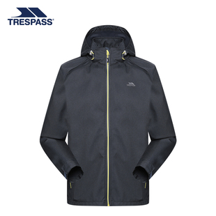 trespass趣越冬季新款防风防雨透湿户外运动连帽男软壳外套