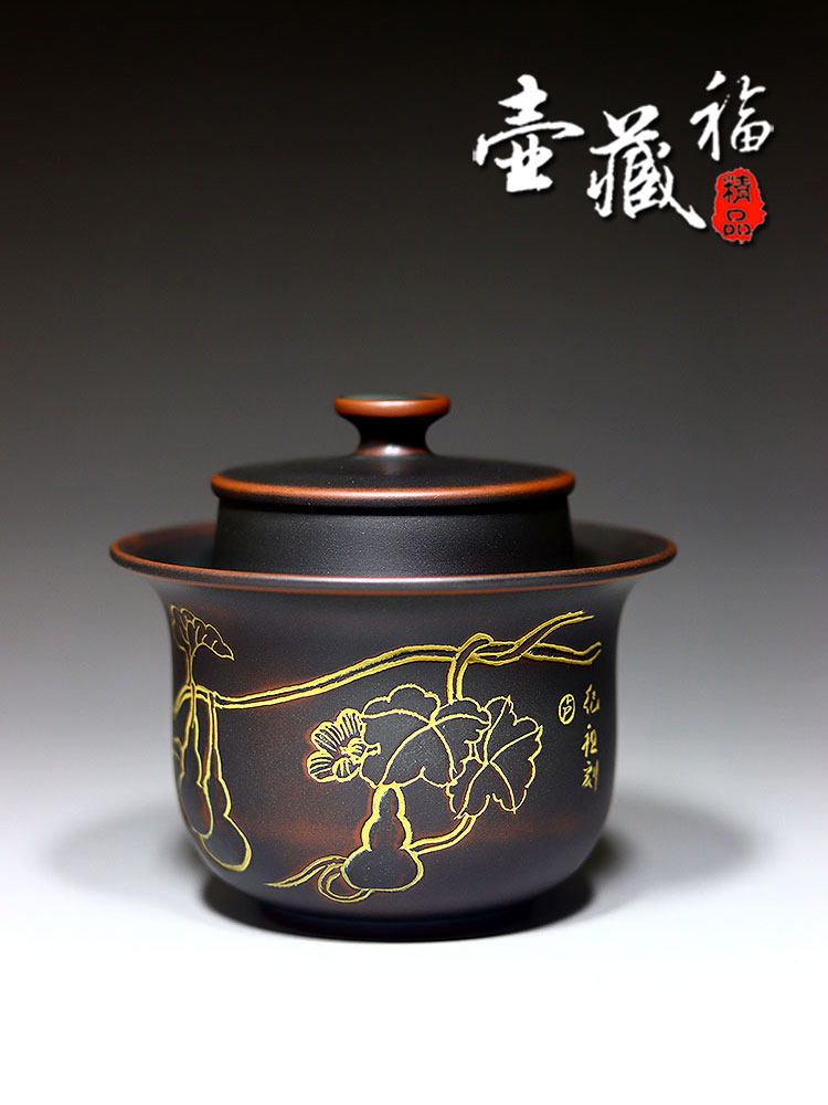 新品手抓壶纯手工制作盖碗壶名家大师广西茶具居家家用茶壶非紫砂