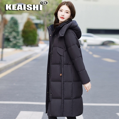 KEAISHI轻奢高端品牌羽绒服女款冬季2025新款巨好看的中长款外套