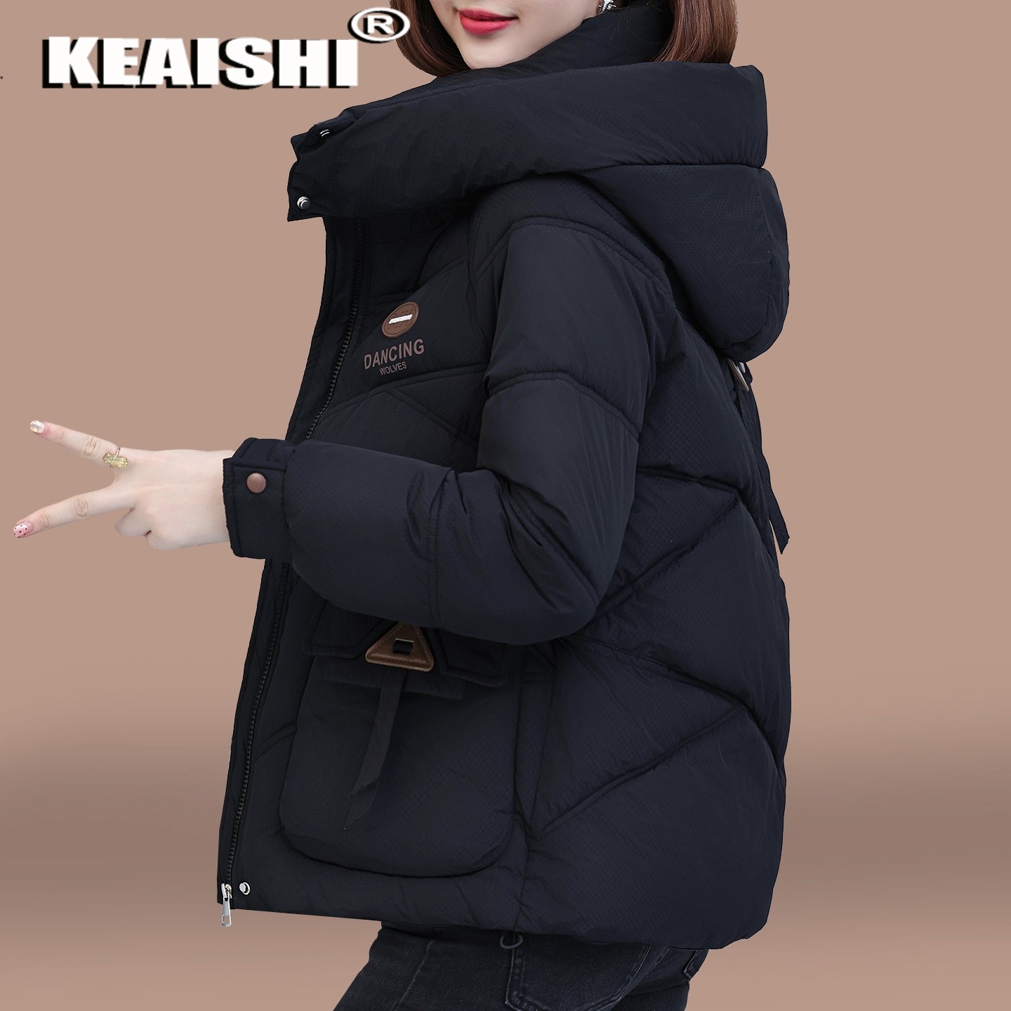 KEAISH轻奢高端品牌加厚保暖棉衣