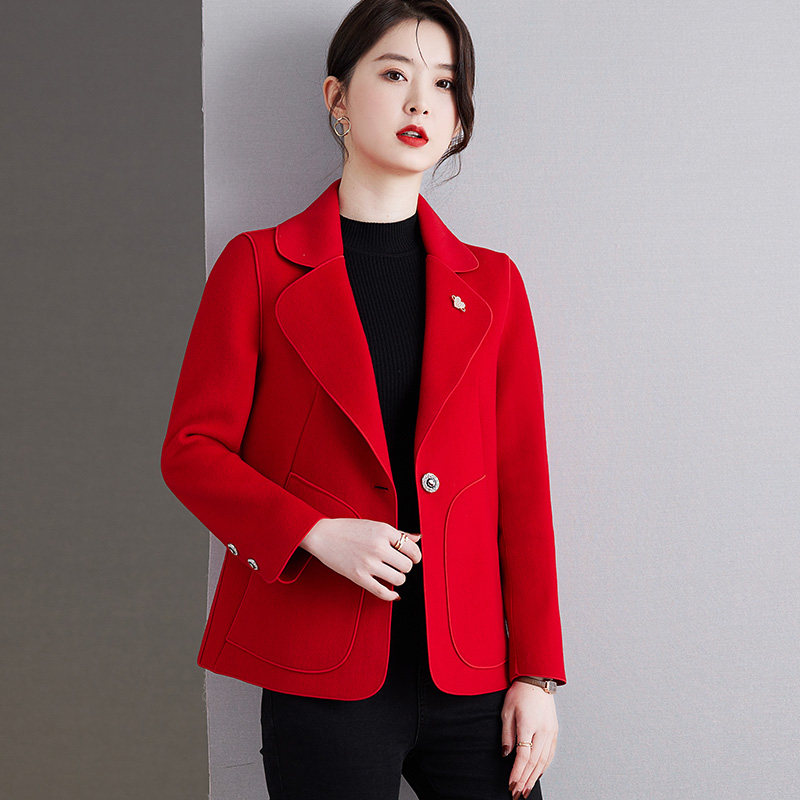 KEAISHI香港轻奢2026新款时尚气质双面羊毛大衣高端洋气毛呢外套