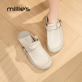 外穿厚底一脚蹬包头凉拖鞋 妙丽勃肯鞋 春季 女2026新款 MILLIE