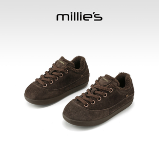 女款 妙丽内增高棉鞋 2025冬季 新款 加绒雪地靴 MILLIE 保暖毛毛鞋