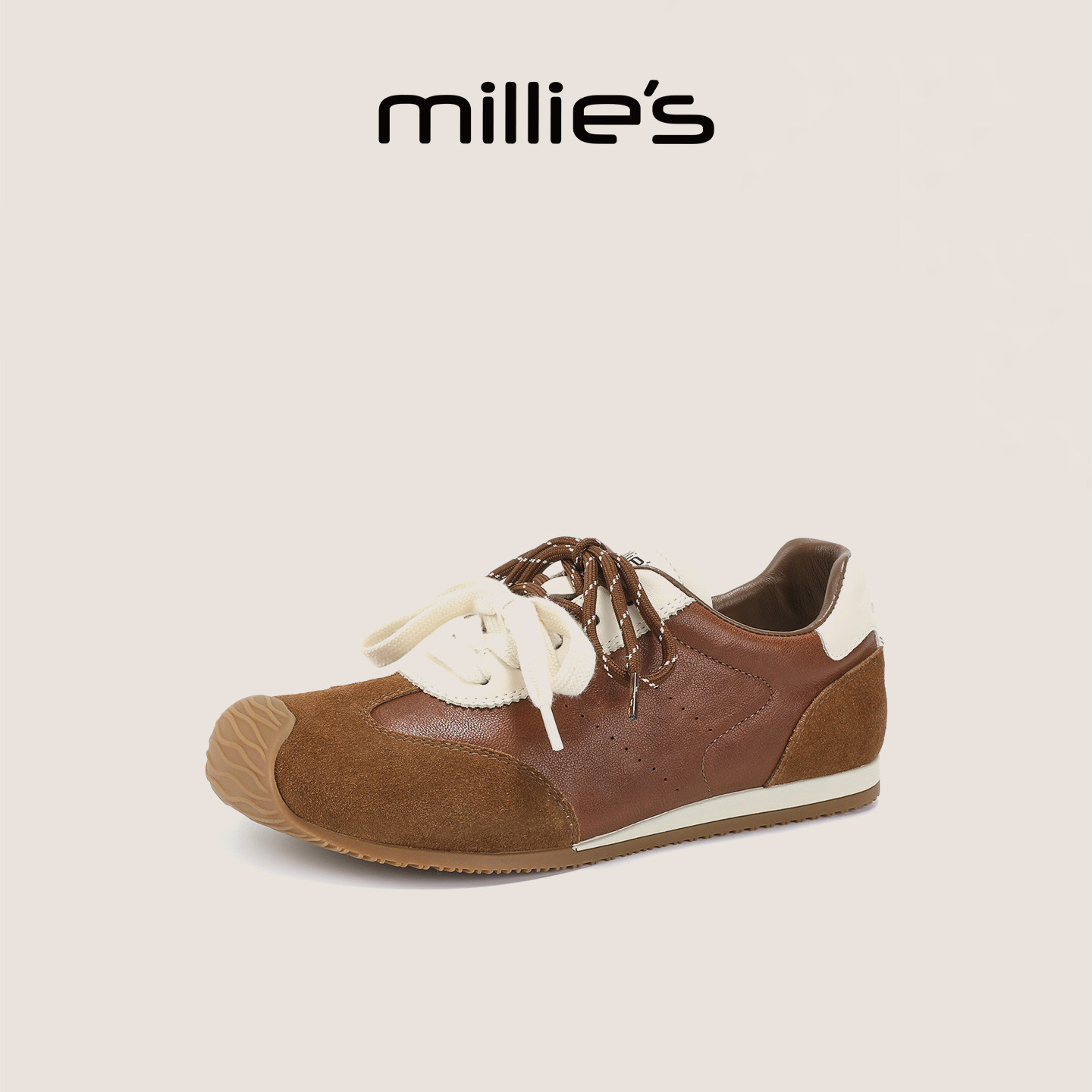 妙丽官方旗舰平底德训鞋