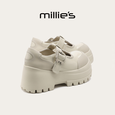 妙丽官方旗舰厚底玛丽珍鞋