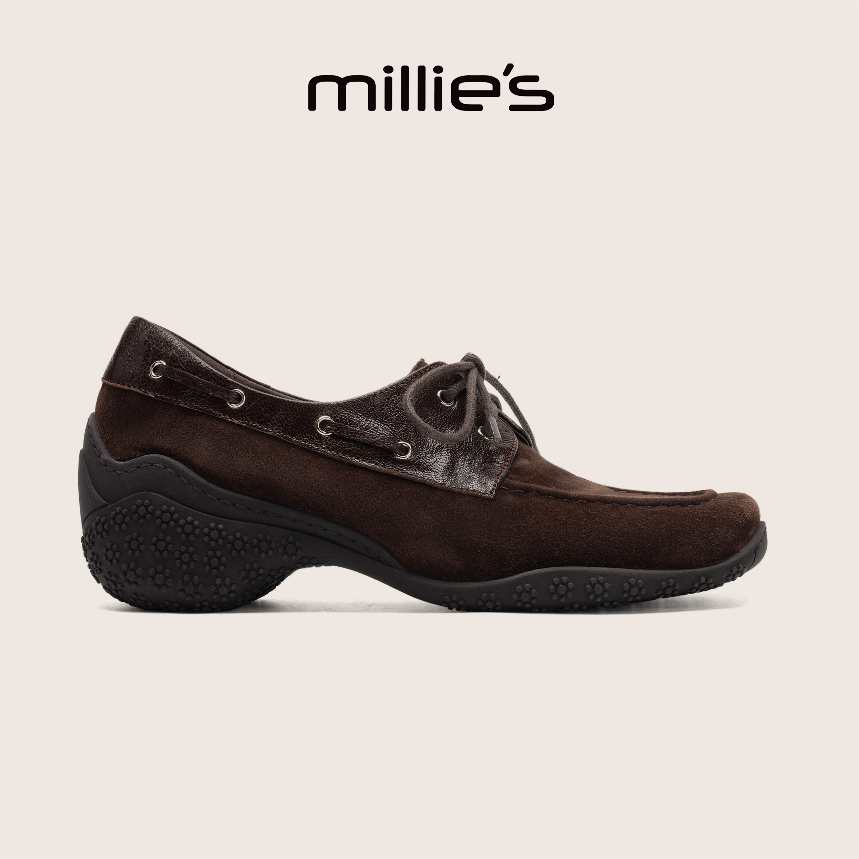 MILLIE'S/妙丽官方旗舰店拼接巨好看秋季单鞋舒适百搭不累脚女鞋C