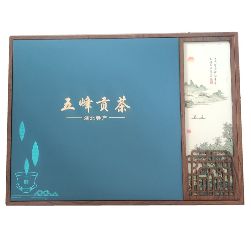 2025新茶湖北宜昌三峡至尊贡芽五峰头采芽毛尖400克礼品盒包装