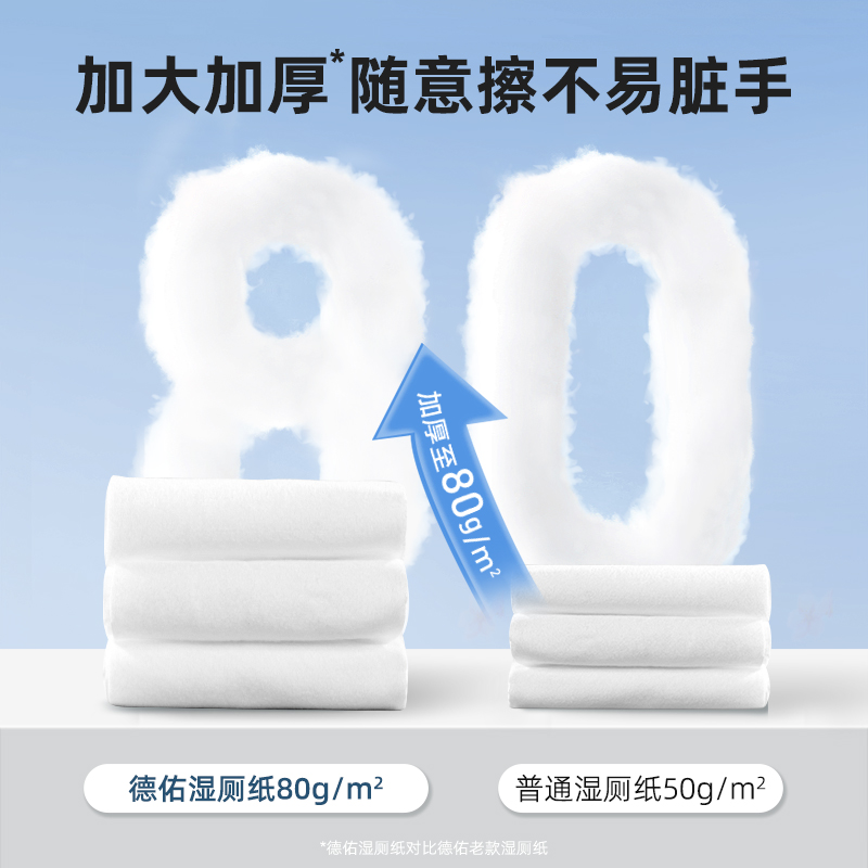 德佑湿厕纸迷你便携小包男女士.专用16包