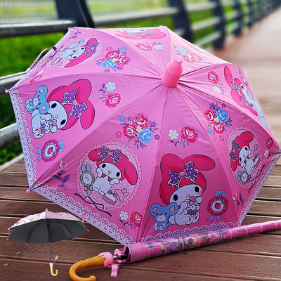 三丽鸥草莓熊儿童雨伞女孩小学生幼儿园上学伞结实耐用晴雨伞轻便