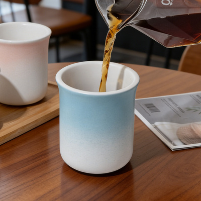 koonan若水咖啡杯陶瓷咖啡师品鉴杯拉花拿铁杯高档精致水杯