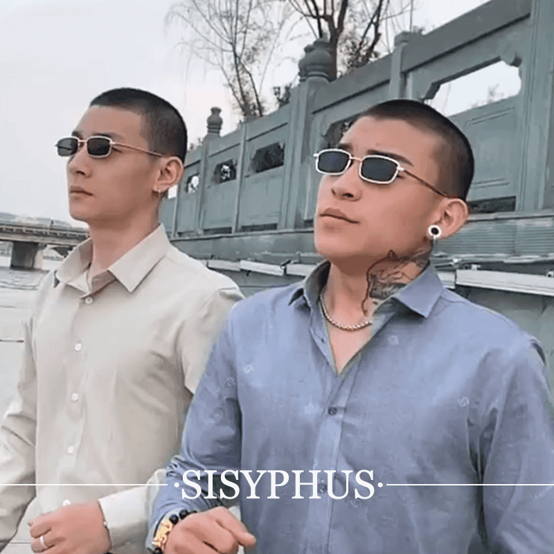 攀娘同款墨镜近视复古金边眼镜男潮显脸小金丝长方形小框窄网红女
