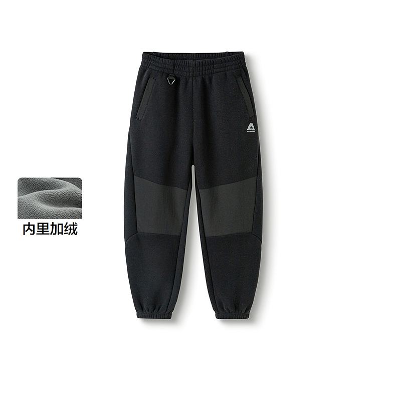 【商场同款】巴拉巴拉童装儿童裤子男童加绒长裤2025冬新款慢跑裤