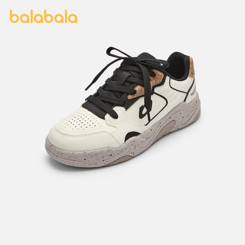 巴拉巴拉童鞋男童运动鞋网球板鞋秋季鞋子低帮舒适透气撞色休闲鞋
