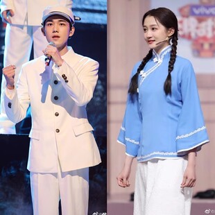 民国风女装 班服运功会团体合唱诗歌朗诵五四青年演出服 男女学生装