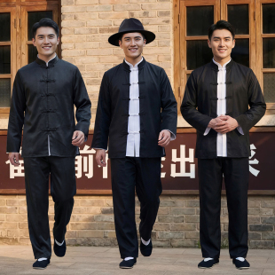 汉奸服装上海滩斧头帮土匪民国二狗子翻译官抗战舞台话剧演出服
