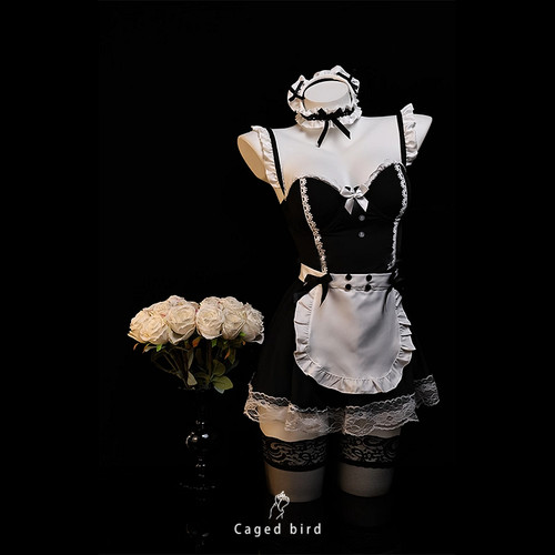 【主人请你吩咐】性感睡裙女仆cos装扮蕾丝服装纯欲风puppy