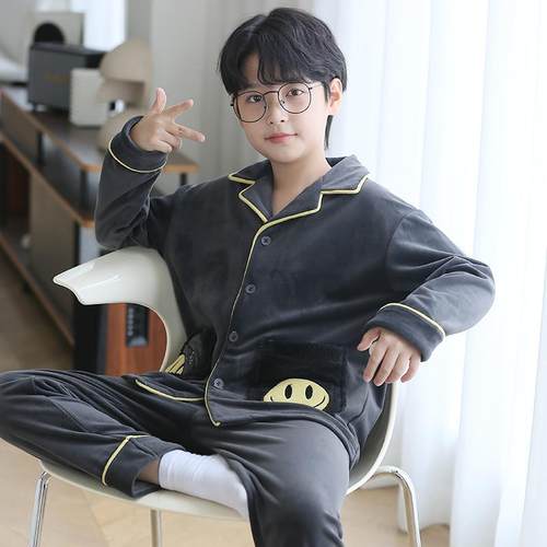 采购产品男孩睡衣冬季新珊瑚天鹅绒加厚儿童岛天鹅绒男孩秋冬大儿