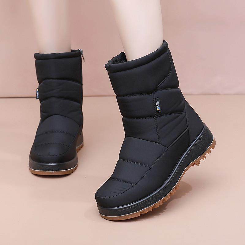 新款雪地靴棉鞋女冬加绒加厚中筒靴子防水防滑中老年妈妈软底棉鞋,女鞋,时尚雪地靴,淘宝优惠券,粉丝福利购,淘宝优惠卷