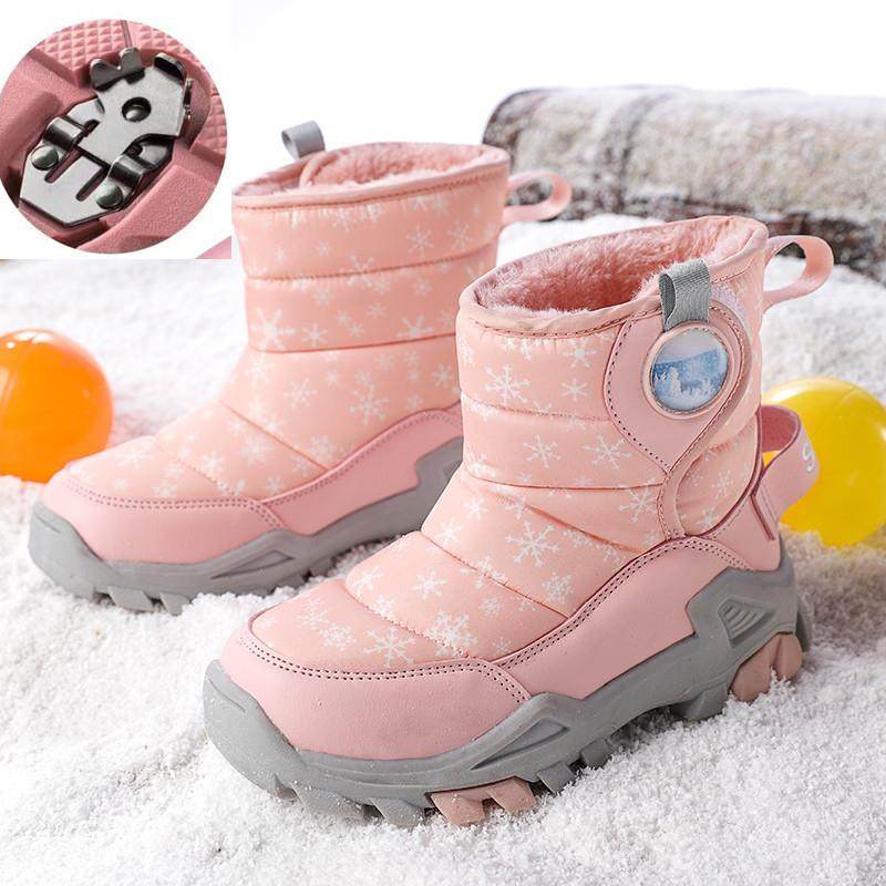 童鞋女童加厚雪地靴防滑冰爪儿童高帮棉鞋男孩中小童防水加绒短靴,童鞋/婴儿鞋/亲子鞋,雪地靴,淘宝优惠券,粉丝福利购,淘宝优惠卷