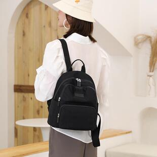 迷你双肩包女小号小型时尚2025新款旅行女式牛津布小背包妈咪包