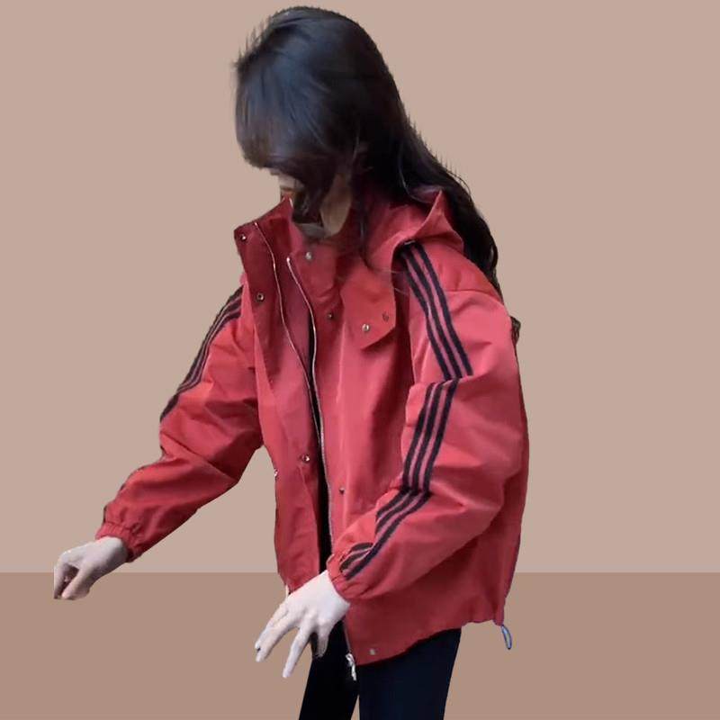 休闲百搭棒球服外套女春秋装新款欧货宽松冲锋衣韩版短款夹克上衣,女装/女士精品,短外套,淘宝优惠券,粉丝福利购,淘宝优惠卷