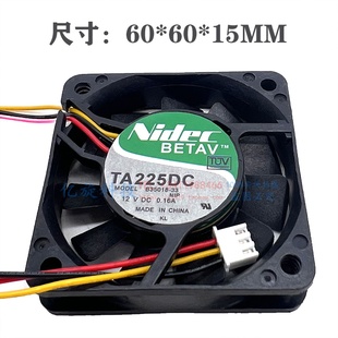 6厘米 6015 33风扇H34587 Nidec B35018 6CM TA225DC 原装 12V
