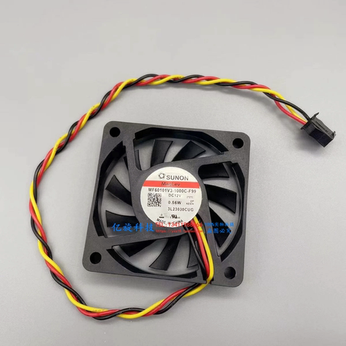 SUNON 6010 12V 0.56W CT 静音大风量电脑风扇MF6010V3-1000C-F99
