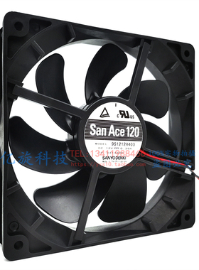 Sanyo三洋 9S1212H403 12v0.39A 12025 12cm超静音0震动散热风扇
