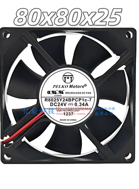 派尔可 PELKO MOTORS 24V 0.34A R8025Y24BPCP1c-7 8CM大风量散热
