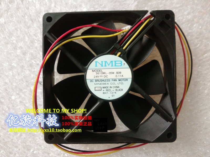 原装NMB 3610ML-05W-B39 24V 0.11A 9025 9CM厘米 发那科散热风扇