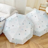 Hellokitty渐变晴雨伞两用折叠黑胶防晒紫外线学生全自动太阳伞女