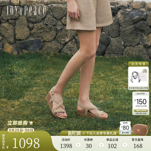 5cm厚底勃肯凉鞋 休闲复古罗马凉鞋 女 新款 真美诗摇滚牧歌2026夏季