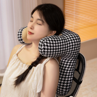 办公椅头枕仰睡午睡枕椅子加高护颈枕头靠椅背午休神器桌上趴睡枕