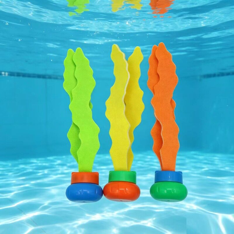 亚马逊潜水草海草儿童游泳池投掷鱼雷戏水潜水海草玩具