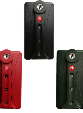 TSA Safe Skies火炬锁拉杆箱旅行箱包密码锁学生箱包扣锁行李箱锁