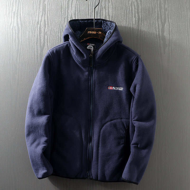 노르웨이에서 수출되는 방풍 서리에 강한 아웃도어 오리프리 배 가득  남성 셰르파 가을 겨울 따뜻한 재킷