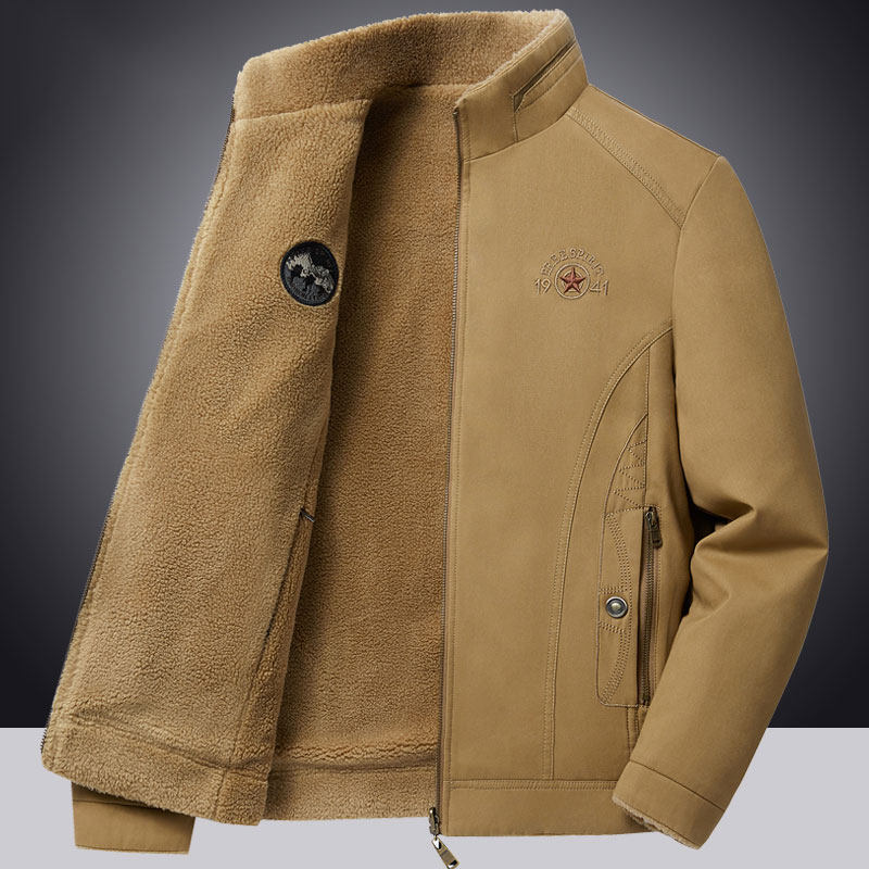 마롤리오 리버시블  멋진 양고기 벨벳 하이 버전으로 패셔너블한 플러스 벨벳 두꺼운 재킷을 연출한 남성용 재킷