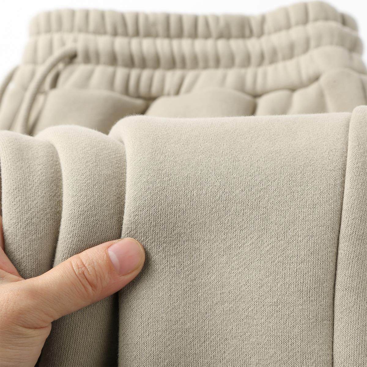 MAROLIO 고급스러운 느낌  겨울철 남성용 헤비 벨벳 스웨트 팬츠 심플하고 활용도가 높은 두꺼운 따뜻한 바지