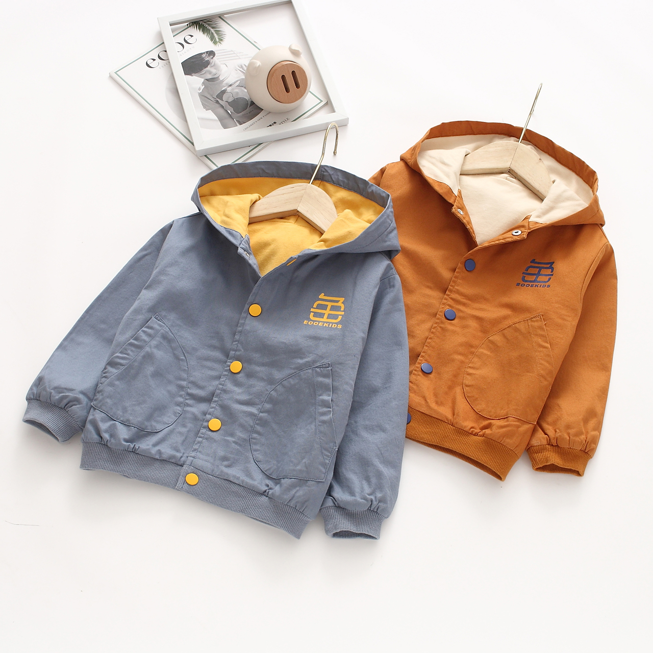 新款深秋绒里100-140夹克上衣