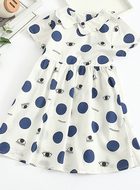 非常小鱼61345新款女童夏季纯棉凉快时尚时尚公主裙连衣裙100-140