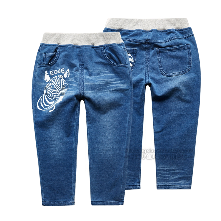 柔软微弹牛仔休闲运动裤