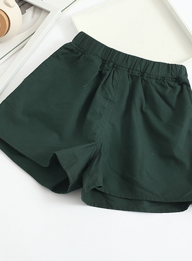 非常小鱼81294女童清仓夏季棉麻透百搭气凉快吸汗舒适短裤100-140