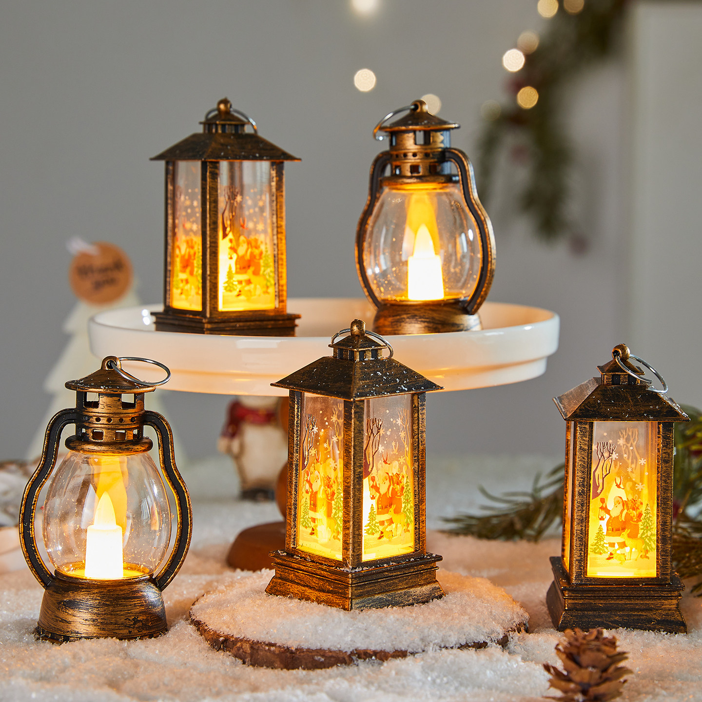 圣诞节装饰复古风灯迷你小马灯led装饰氛围感道具灯桌面小摆件,节庆用品/礼品,圣诞装饰品,淘宝优惠券,粉丝福利购,淘宝优惠卷