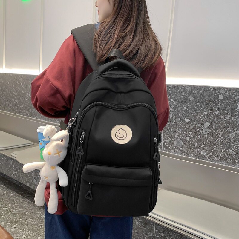 双肩包男初高中大学生书包韩版休闲百搭潮大容量电脑背包旅行包女