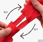 红巾领儿童领带式 绑通用标准打结拉 得一头链小学生免不用便携式