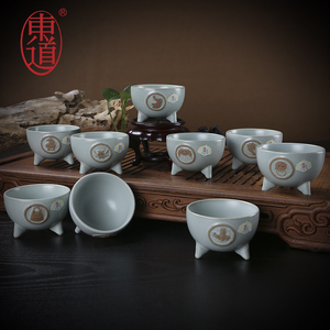 正品恒福东道汝窑茶具名家珍品限量版收藏 龙的传人