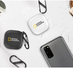 韩国正品国家地理适用三星buds2pro耳机套 商务保护壳送挂钩buds2