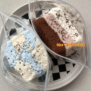 海盐芝士乳酪超厚三层吐司捏捏水感硅胶慢回弹解压玩具发泄整蛊女