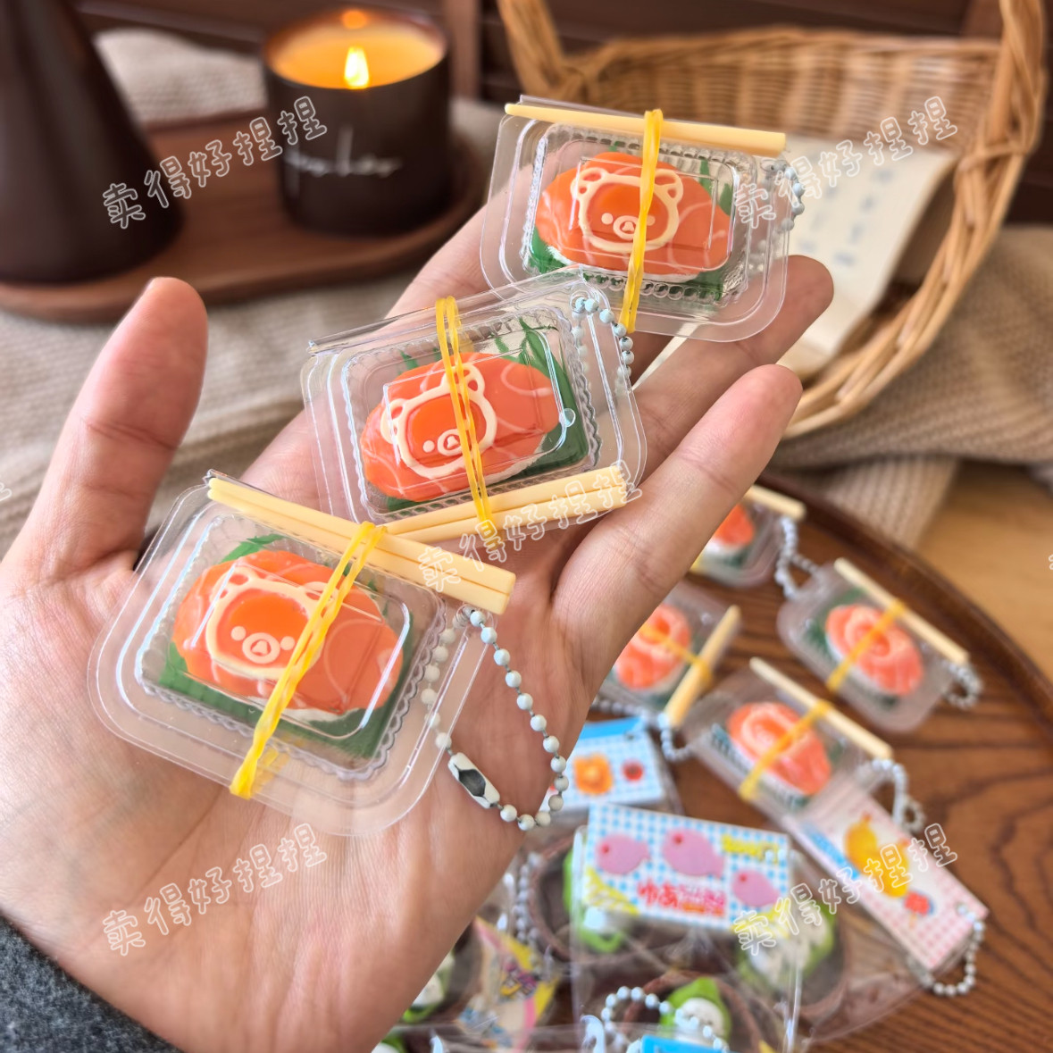 轻松熊三文鱼寿司超软慢回弹捏捏
