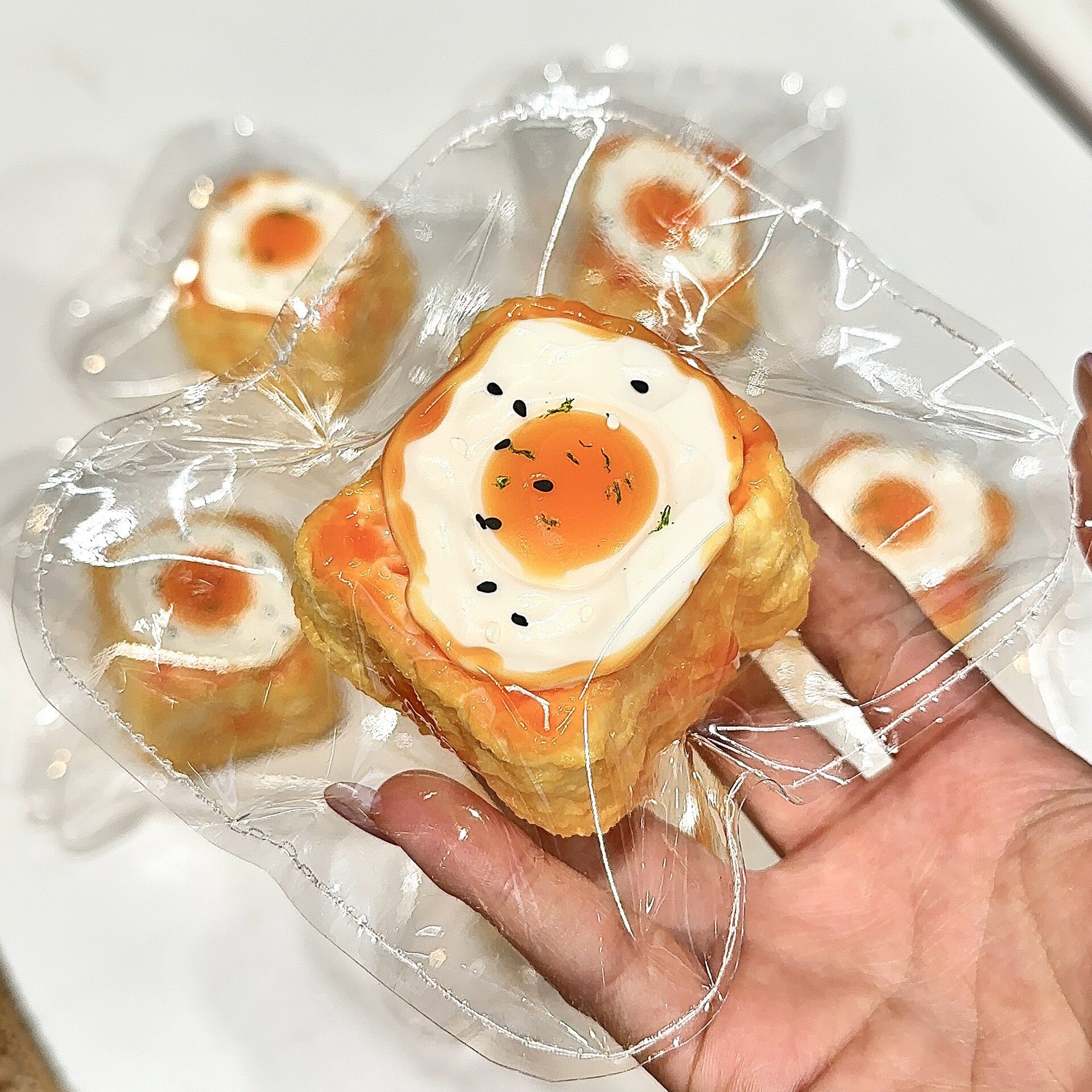 煎蛋吐司面包捏捏解压超软慢回弹食品级硅胶仿真食送礼减压女玩具